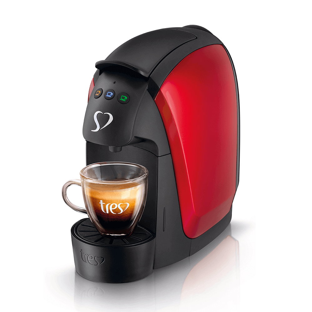 Cafeteira 3 Corações Espresso Luna Automática Vermelha - Wise Shopping